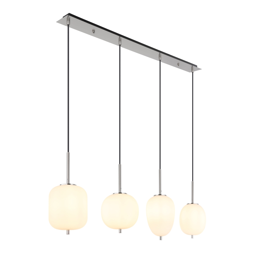 Globo - Candeeiro suspenso 4xE14/40W/230V branco