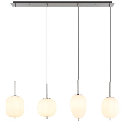 Globo - Candeeiro suspenso 4xE14/40W/230V branco