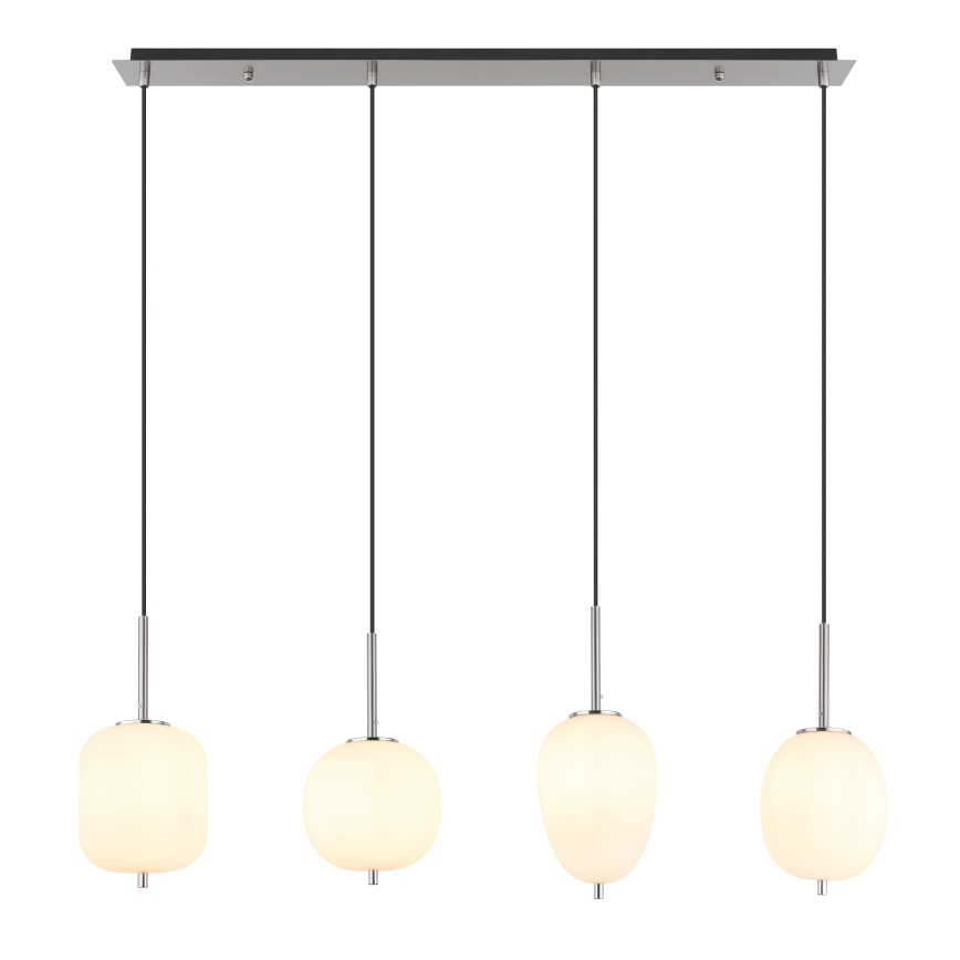 Globo - Candeeiro suspenso 4xE14/40W/230V branco