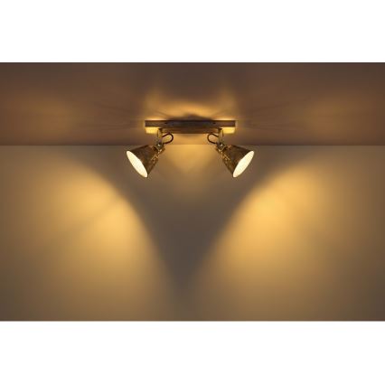 Globo - Foco 2xE27/60W/230V abeto