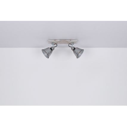 Globo - Foco 2xE27/60W/230V abeto