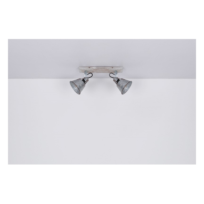 Globo - Foco 2xE27/60W/230V abeto