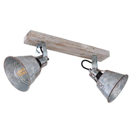 Globo - Foco 2xE27/60W/230V abeto