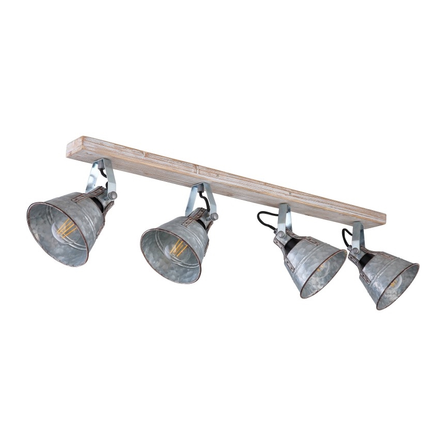 Globo - Foco 4xE27/60W/230V abeto