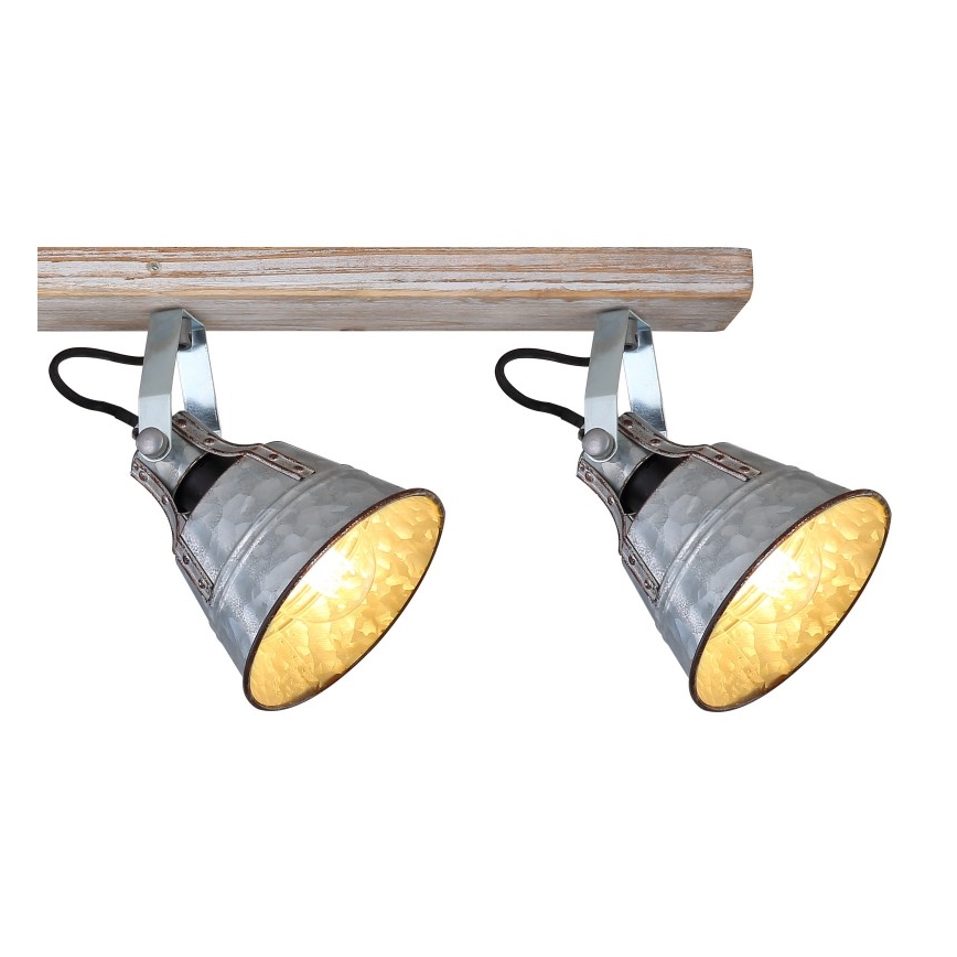 Globo - Foco 4xE27/60W/230V abeto