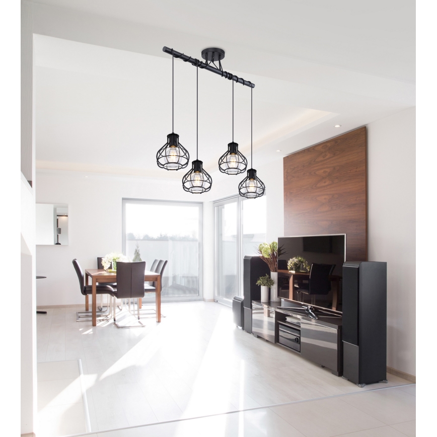 Globo - Candelabro suspenso 4xE27/60W/230V