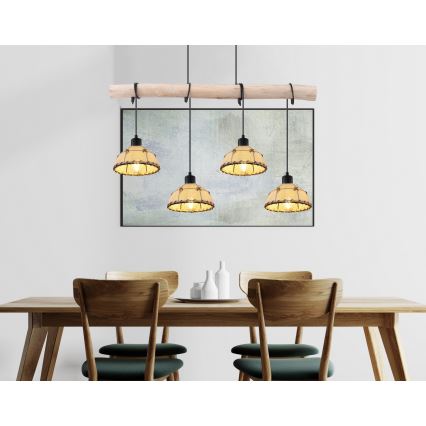 Globo - Candelabro num fio 4xE27/60W/230V