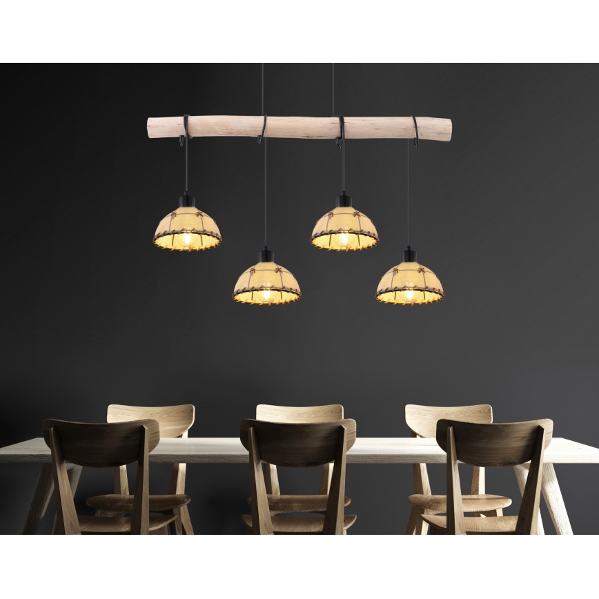 Globo - Candelabro num fio 4xE27/60W/230V