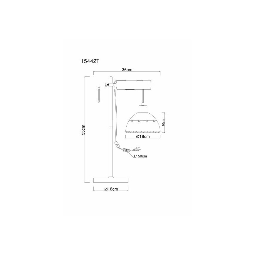 Globo - Candeeiro de mesa 1xE27/60W/230V