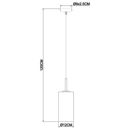 Globo - Candelabro num fio 1xE27/60W/230V