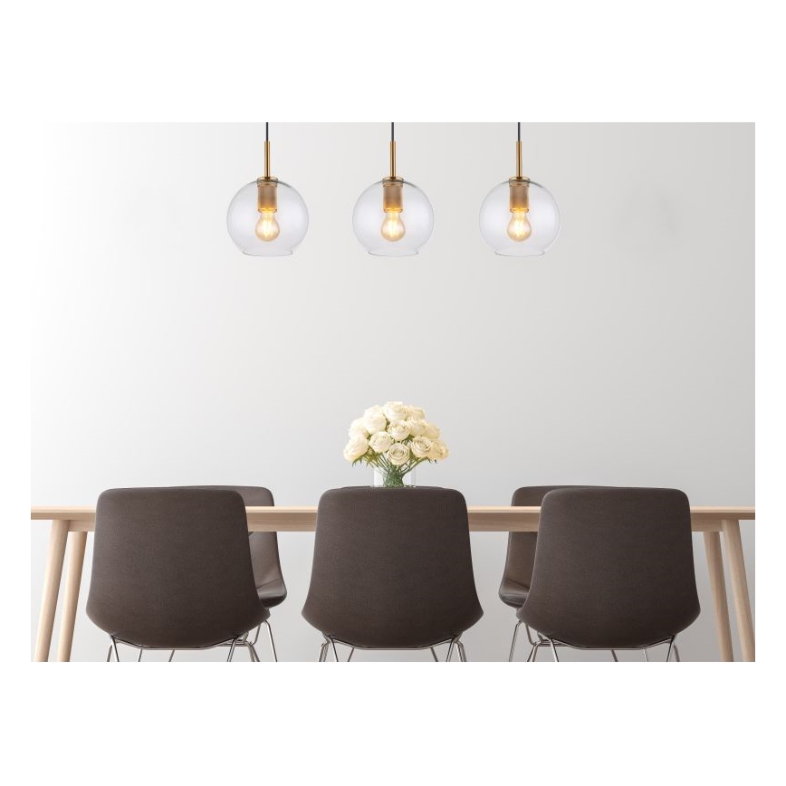 Globo - Candelabro suspenso 3xE27/60W/230V