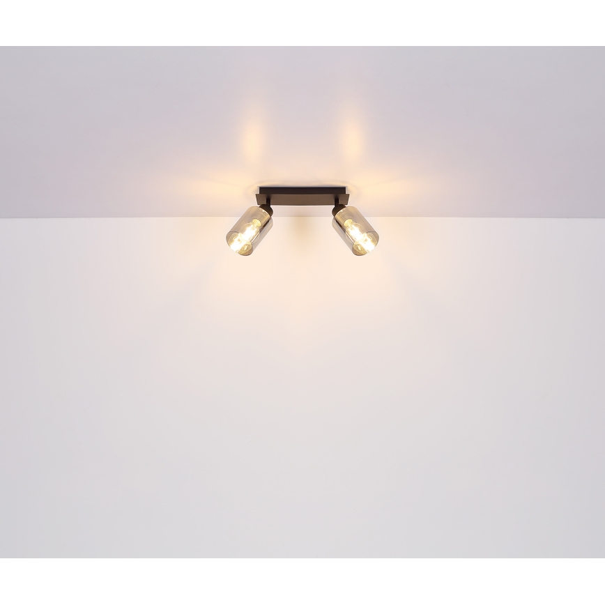 Globo - Foco 2xE27/15W/230V preto