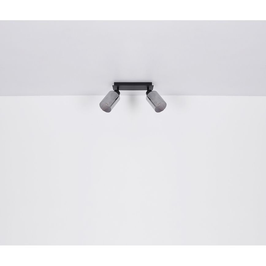 Globo - Foco 2xE27/15W/230V preto