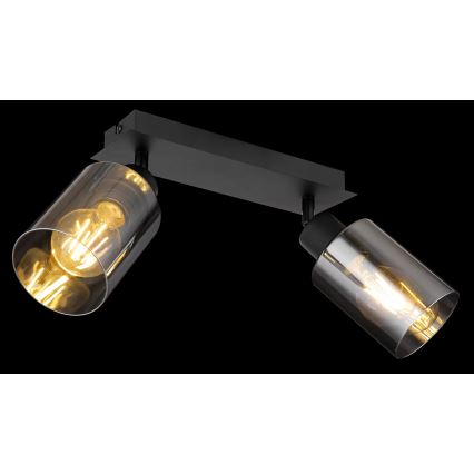 Globo - Foco 2xE27/15W/230V preto