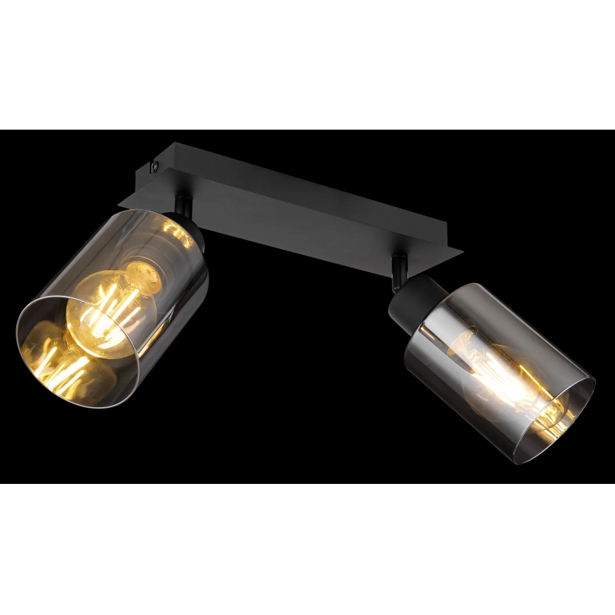 Globo - Foco 2xE27/15W/230V preto