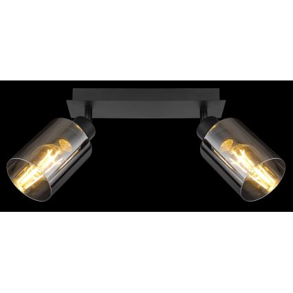 Globo - Foco 2xE27/15W/230V preto