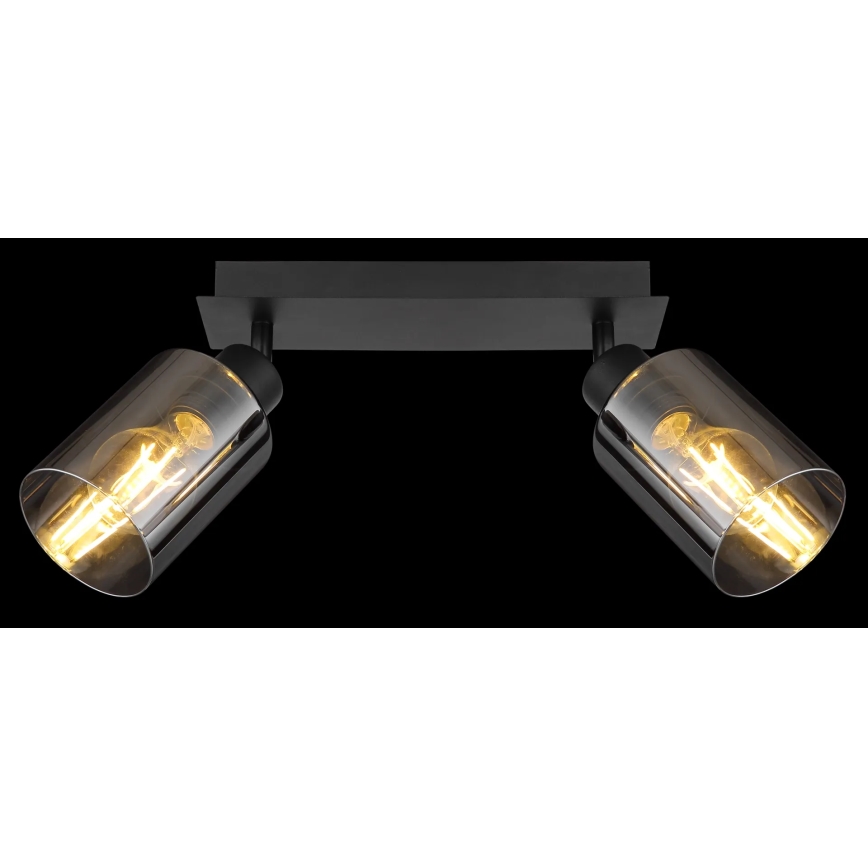 Globo - Foco 2xE27/15W/230V preto