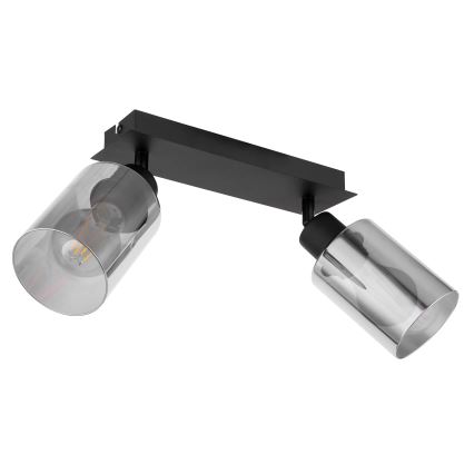 Globo - Foco 2xE27/15W/230V preto