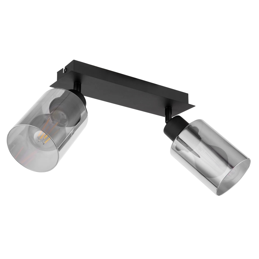 Globo - Foco 2xE27/15W/230V preto