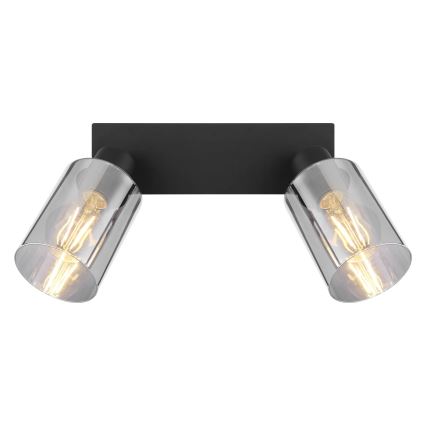 Globo - Foco 2xE27/15W/230V preto