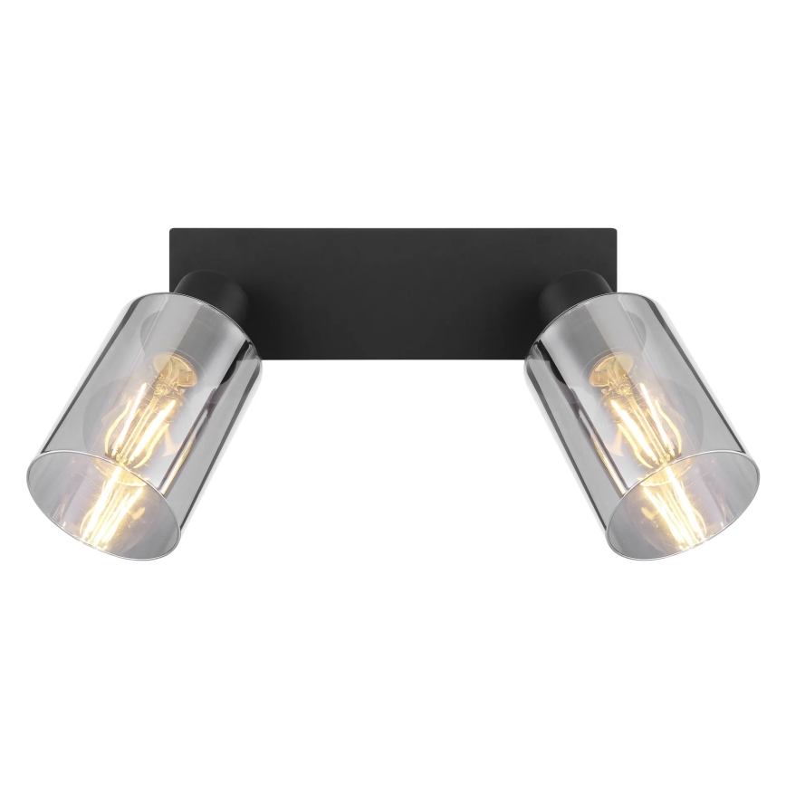 Globo - Foco 2xE27/15W/230V preto