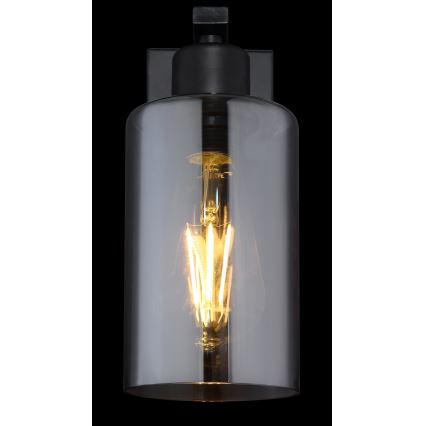 Globo - Iluminação de parede 1xE27/60W/230V preto