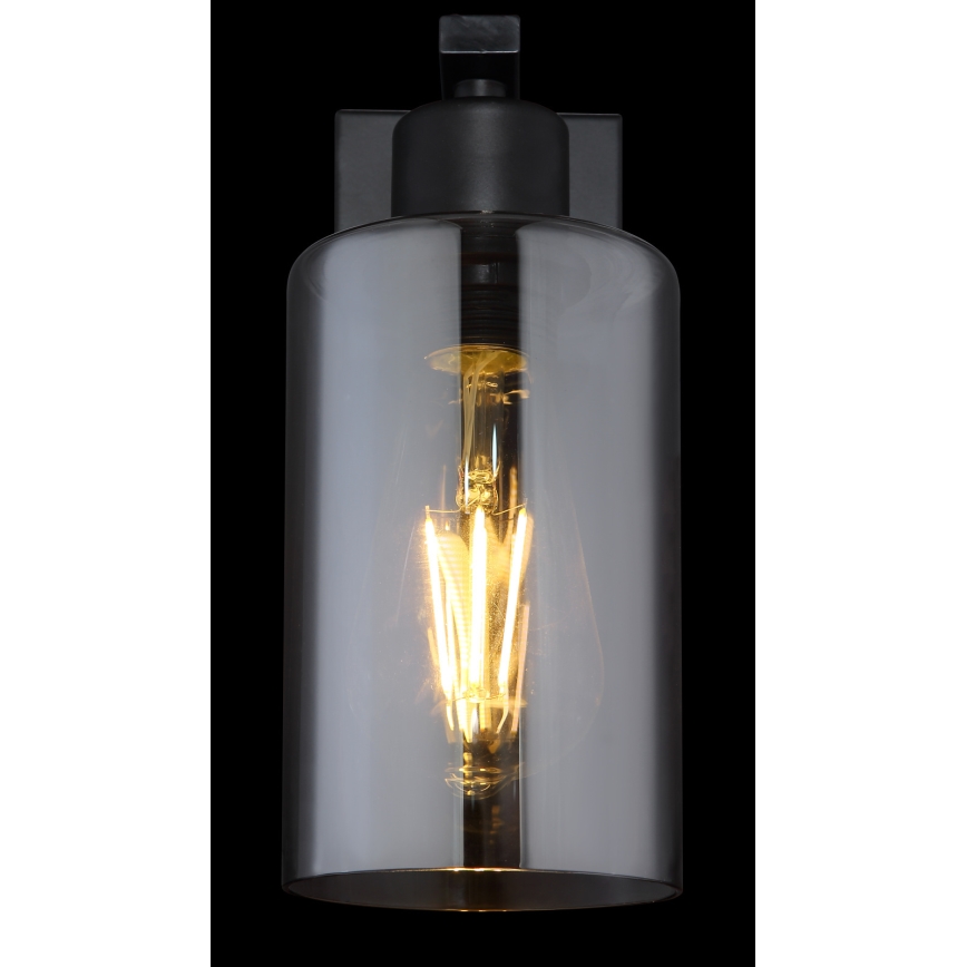Globo - Iluminação de parede 1xE27/60W/230V preto