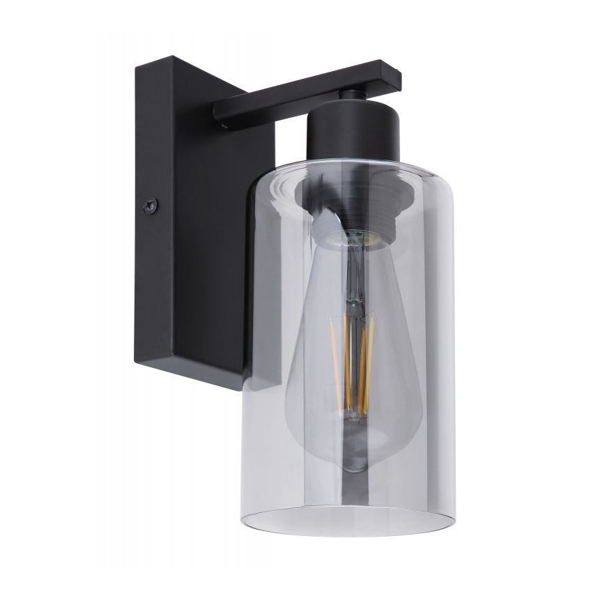 Globo - Iluminação de parede 1xE27/60W/230V preto