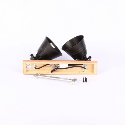 Globo - Foco 2xE27/60W/230V abeto