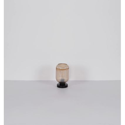 Globo - Candeeiro de mesa 1xE27/40W/230V castanho