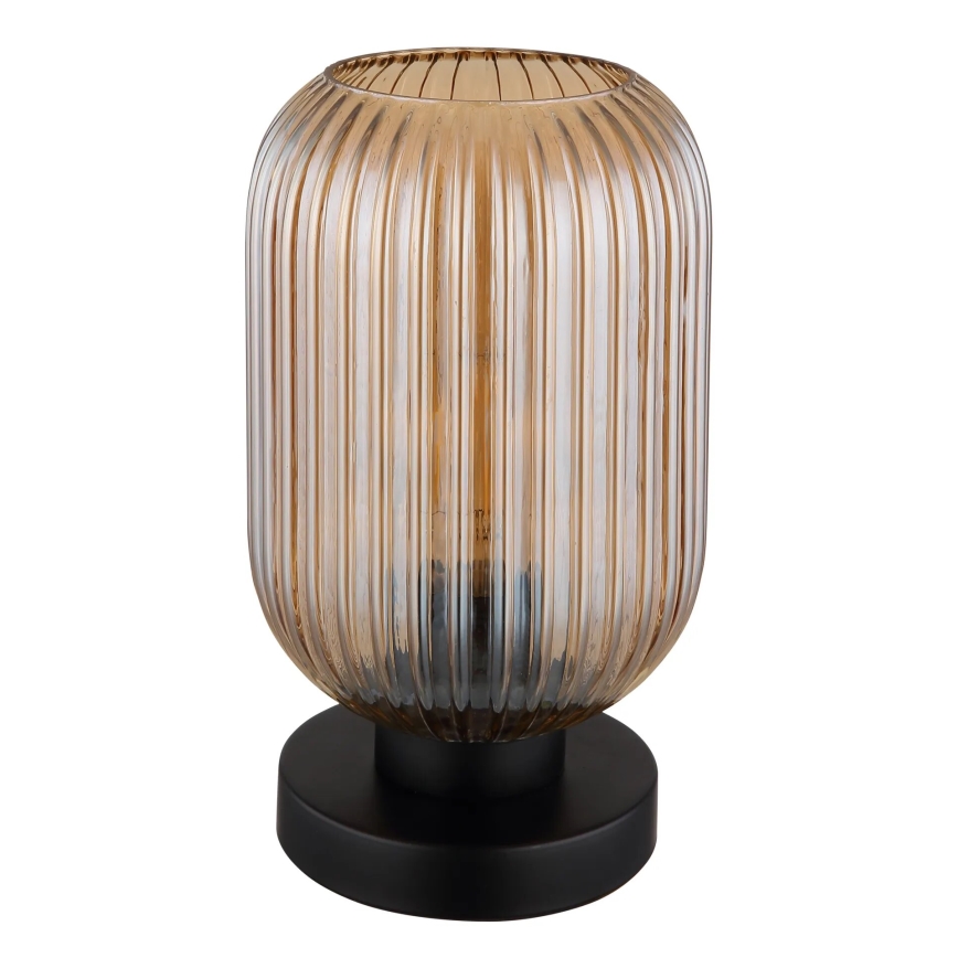 Globo - Candeeiro de mesa 1xE27/40W/230V castanho