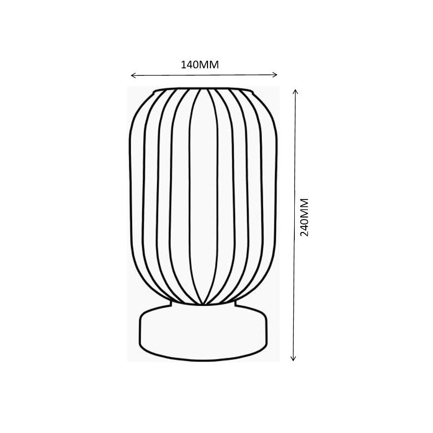 Globo - Candeeiro de mesa 1xE27/40W/230V branco