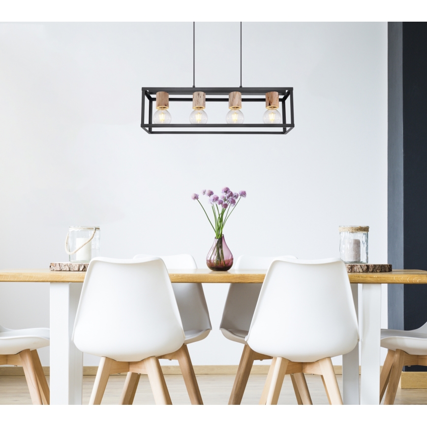 Globo - Candelabro num fio 4xE27/60W/230V