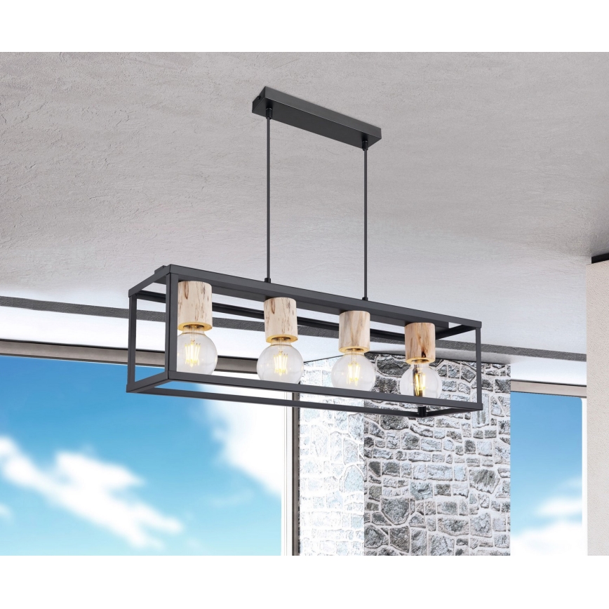 Globo - Candelabro num fio 4xE27/60W/230V