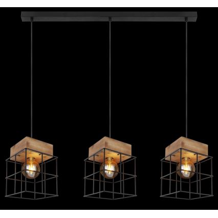 Globo - Candelabro suspenso 3xE27/60W/230V