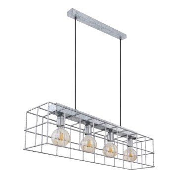 Globo 15530Z-4H - Candeeiro suspenso MERRIL 4xE27/60W/230V