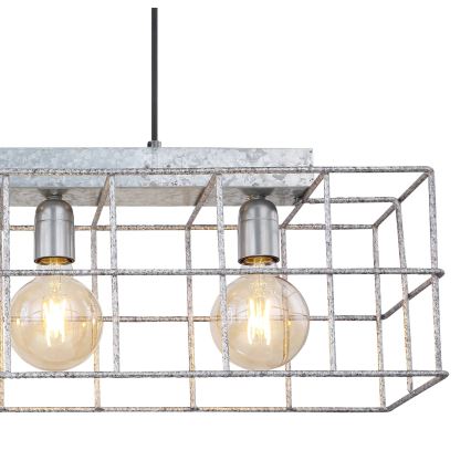 Globo 15530Z-4H - Candeeiro suspenso MERRIL 4xE27/60W/230V