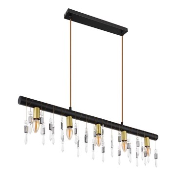 Globo 15532-5HB - Lustre suspenso por cabo KIRA 5xE14/40W/230V preto