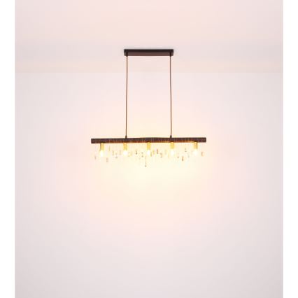 Globo 15532-5HB - Lustre suspenso por cabo KIRA 5xE14/40W/230V preto