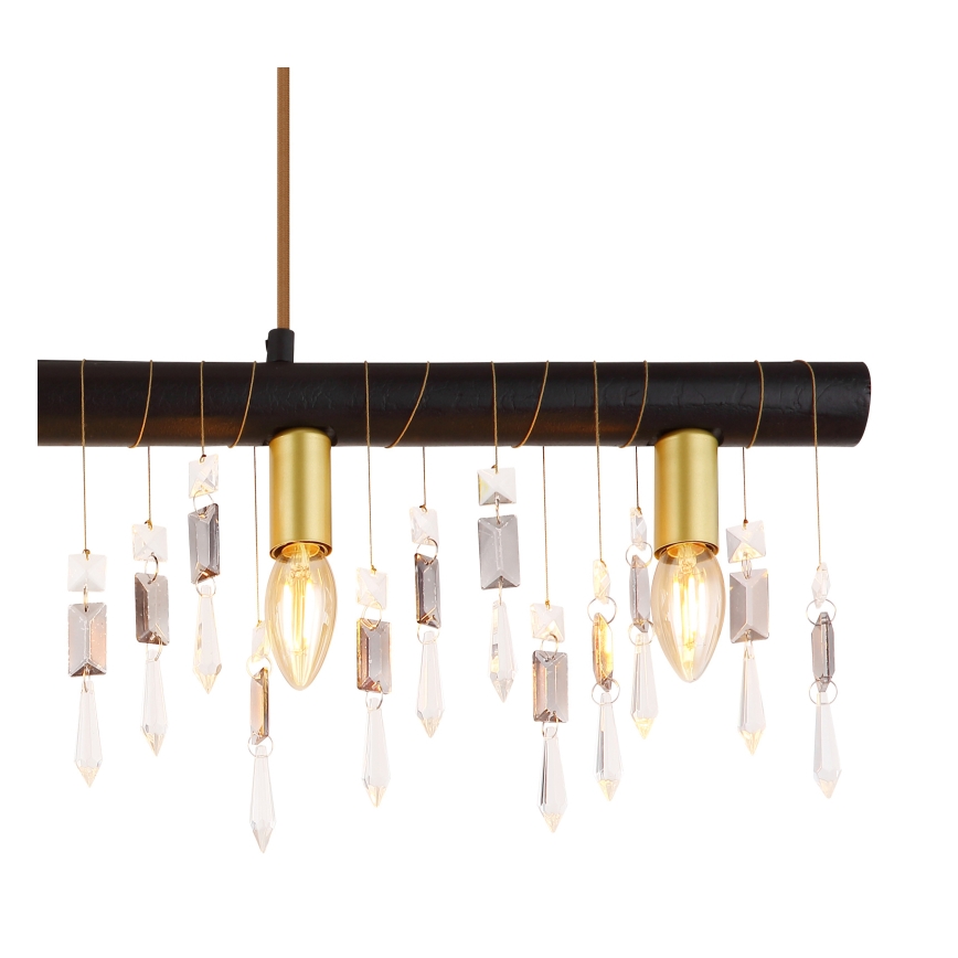 Globo 15532-5HB - Lustre suspenso por cabo KIRA 5xE14/40W/230V preto