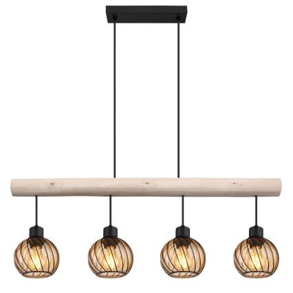 Globo - Candelabro suspenso 4xE27/15W/230V