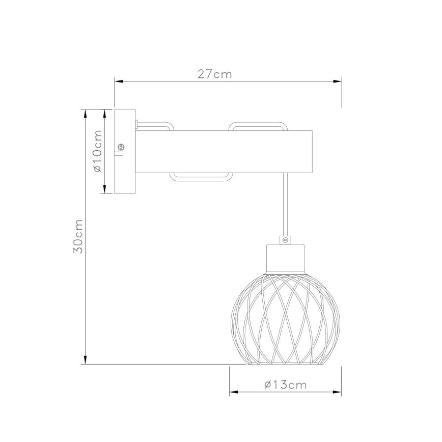 Globo - Candeeiro de parede 1xE27/15W/230V