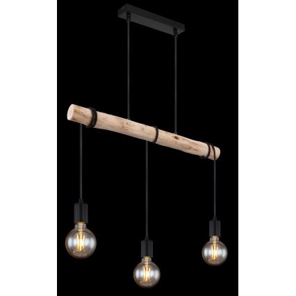 Globo - Candelabro suspenso 3xE27/60W/230V