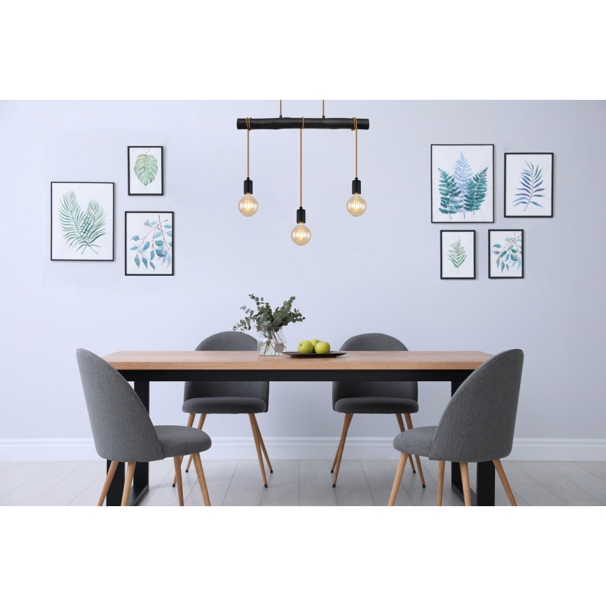 Globo - Candelabro suspenso 3xE27/60W/230V