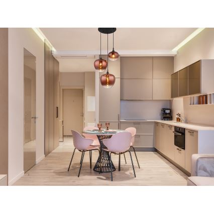 Globo - Candeeiro suspenso 3xE27/40W/230V cobre