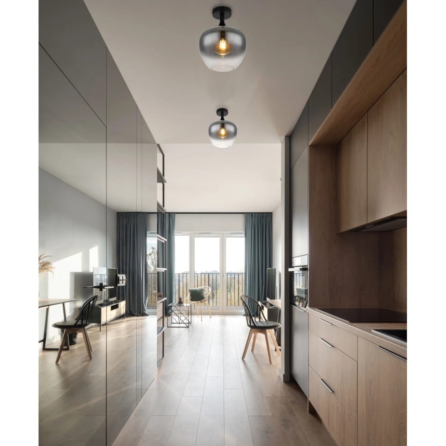 Globo - Iluminação de teto 1xE27/40W/230V fumado