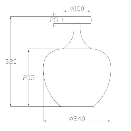 Globo - Iluminação de teto 1xE27/40W/230V branco/antracite