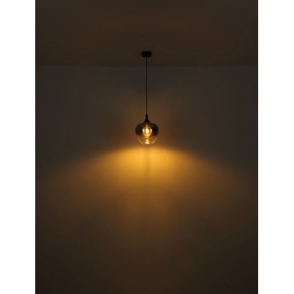 Globo - Candeeiro suspenso 1xE27/40W/230V diâmetro 24 cm preto