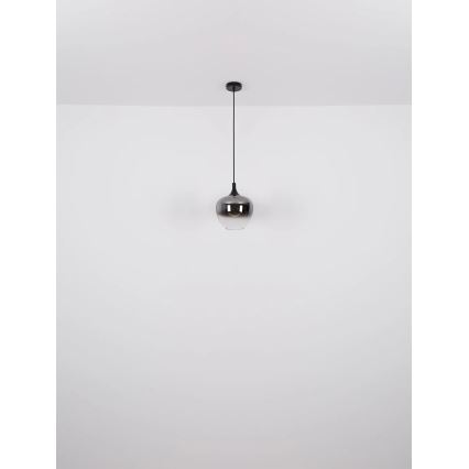 Globo - Candeeiro suspenso 1xE27/40W/230V diâmetro 24 cm preto