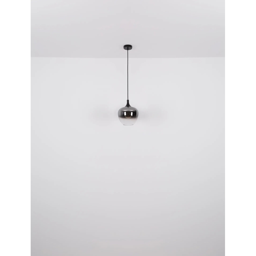 Globo - Candeeiro suspenso 1xE27/40W/230V diâmetro 24 cm preto